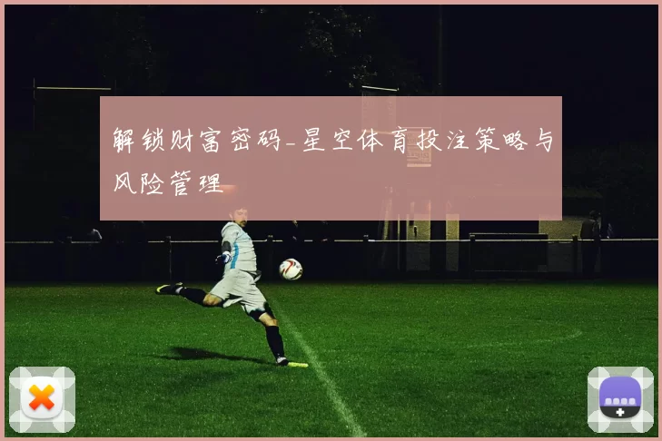 解锁财富密码_星空体育投注策略与风险管理